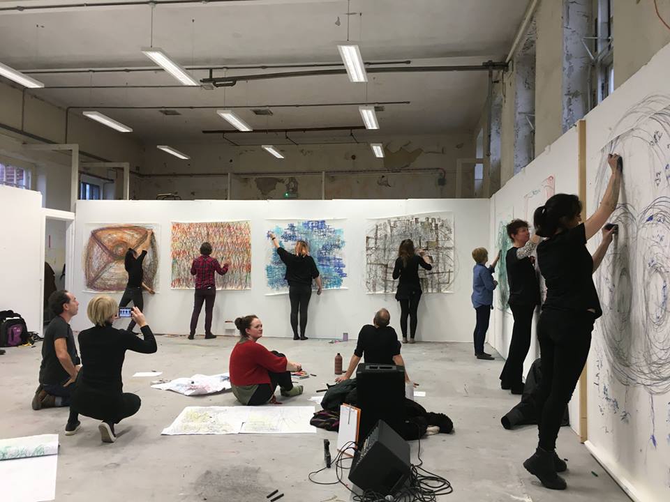 Draw to Perform visits Crawford College of Art and Design, Cork Ireland